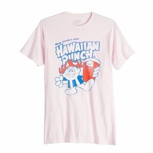 Hawaiian Punch Pink Graphic Tee Vintage Retro Cartoon T-Shirt Unisex Medium